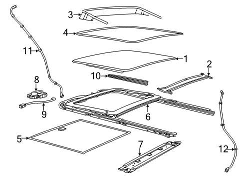 2022 Jeep Grand Cherokee WK Sunroof Diagram 2