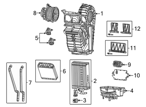 2023 Jeep Grand Wagoneer L Automatic Temperature Controls Diagram 2