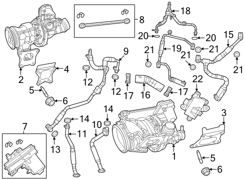 2023 Jeep Grand Wagoneer L TURBOCHAR Diagram for 68418243AH