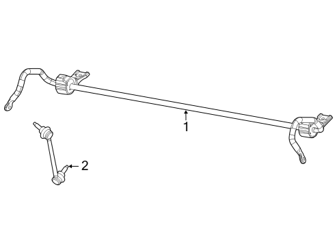 2022 Jeep Grand Cherokee Rear Suspension, Lower Control Arm, Ride Control, Stabilizer Bar, Suspension Components Diagram 2