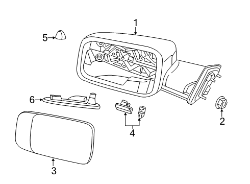 2022 Ram 3500 Mirrors Diagram