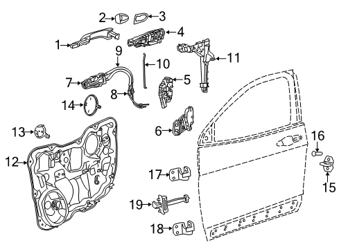 2022 Jeep Cherokee Front Door Diagram 2