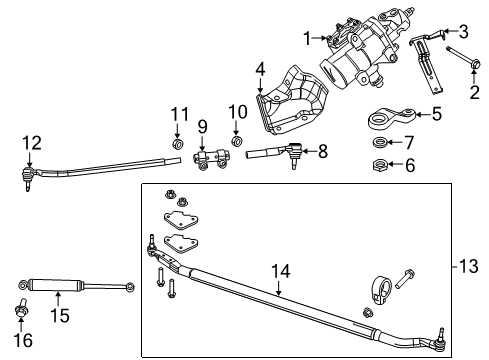 Socket-Drag Link Inner Diagram for 68111304AA