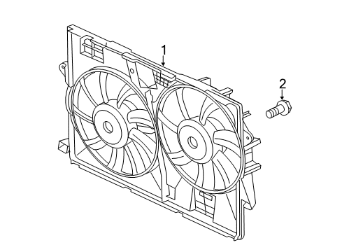 2022 Jeep Cherokee Cooling System, Radiator, Water Pump, Cooling Fan Diagram 3