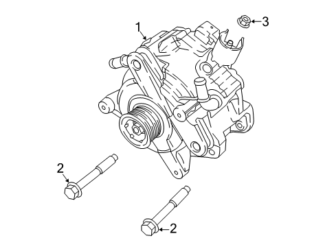 2024 Jeep Wrangler GENERATOR-ENGINE Diagram for 68429973AA