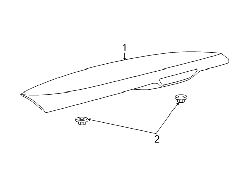 2022 Jeep Grand Cherokee WK Rear Spoiler Diagram