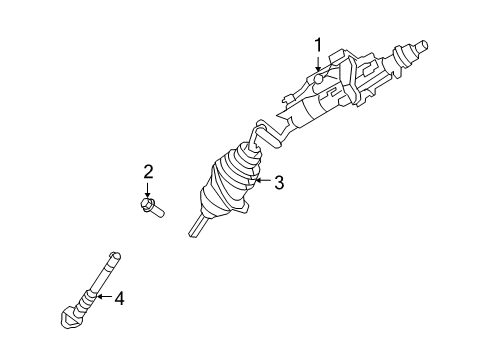 2023 Dodge Challenger Steering Column Assembly Diagram