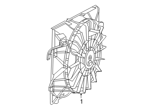 2021 Ram 3500 Cooling System, Radiator, Water Pump, Cooling Fan Diagram 1