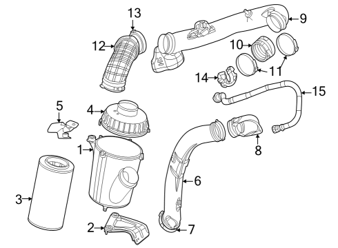 2023 Ram ProMaster 2500 DUCT-CLEAN AIR Diagram for 68534905AA