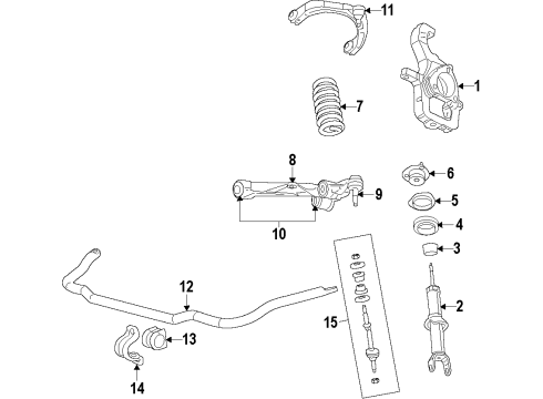 2011 Ram 1500 LINK-STABILIZER BAR Diagram for 5170290AE