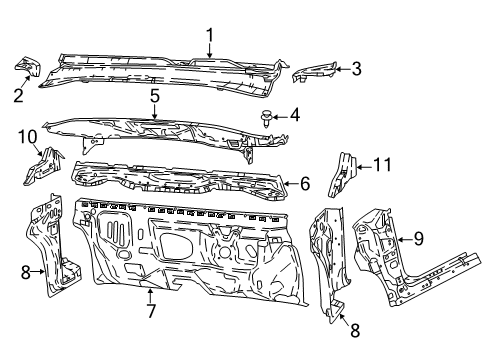 2023 Jeep Compass Cowl Diagram