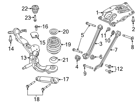 2020 Ram ProMaster City CROSSMEMB-TRANSMISSION Diagram for 68606613AA