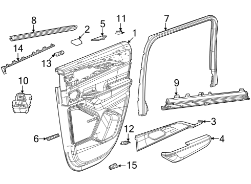 2023 Jeep Grand Cherokee Cup-Pull Cup Diagram for 6SZ18TX7AB