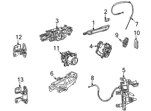 2021 Jeep Grand Cherokee L Front Door Diagram 2