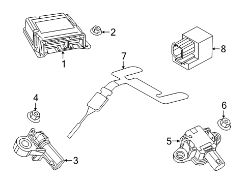 Air Bag-Air Bag Control Diagram for 68531255AA