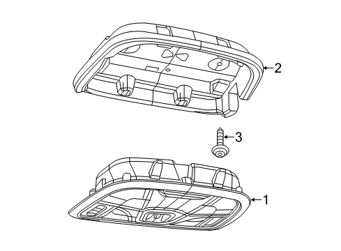 2022 Jeep Cherokee Overhead Console Diagram