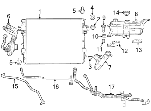 2023 Jeep Grand Wagoneer Bottle-COOLANT Diagram for 68425464AA