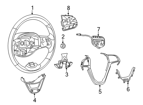 2022 Jeep Cherokee SENSOR-ADAPTIVE SPEED CONTROL MODU Diagram for 68518012AD