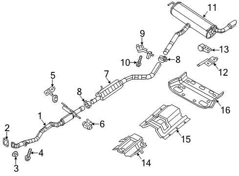 2022 Jeep Cherokee Exhaust Components Diagram 2