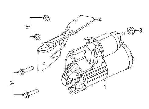 2022 Ram 1500 Classic Starter Diagram 2