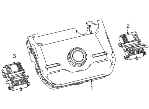 2022 Jeep Grand Wagoneer SHIFTER-TRANSMISSION Diagram for 68619764AB