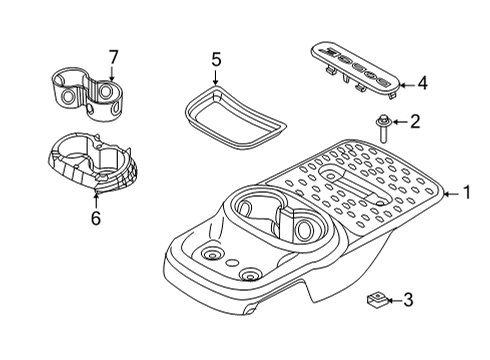 2022 Dodge Durango Center Console Diagram 3