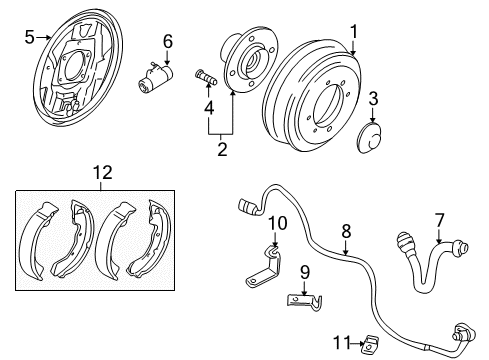 RETAINER-Abs Equip Diagram for MR961242