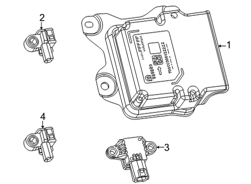 2024 Jeep Grand Cherokee L Air Bag Components Diagram 2