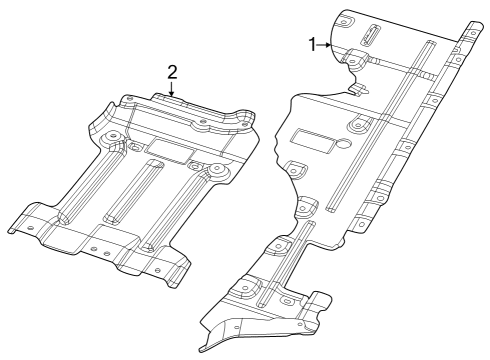 2023 Jeep Grand Cherokee SHIELD-FLOOR PAN Diagram for 68377828AD