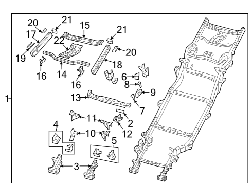 2023 Jeep Gladiator Frame & Components Diagram 2