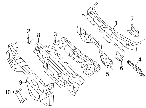 2022 Ram 1500 Classic Cab Cowl Diagram 3