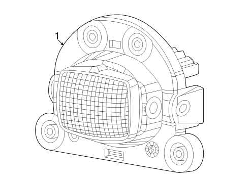 2022 Jeep Grand Cherokee Lamp Assembly-Fr Fog Diagram for 68447904AC