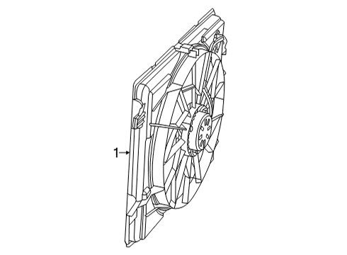 2023 Jeep Grand Cherokee L Cooling System, Radiator, Water Pump, Cooling Fan Diagram 1