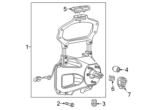 2023 Jeep Wrangler Spare Tire Carrier & Components, Electrical Components Diagram