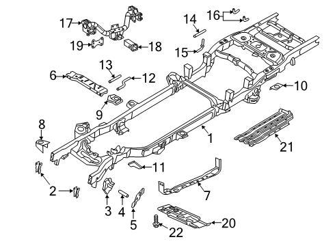 2022 Ram 2500 Frame & Components Diagram 7