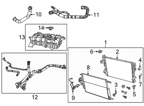 2022 Ram 1500 Radiator & Components Diagram 6