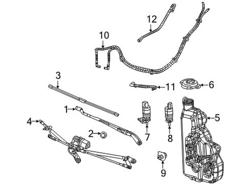 2023 Jeep Grand Wagoneer L LIFTGATE WIPER Diagram for 68505538AC