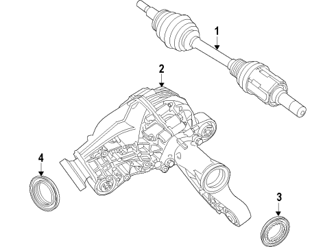 2022 Dodge Durango Front Axle, Differential, Drive Axles, Propeller Shaft Diagram