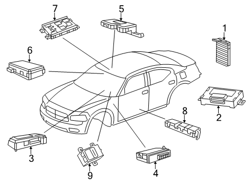 2023 Dodge Charger Electrical Components Diagram 2