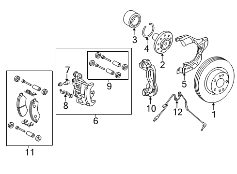 2016 Ram ProMaster 3500 BRAKE Diagram for 68099237AE