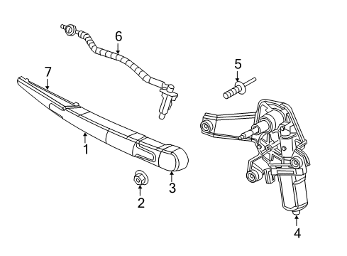 2023 Jeep Compass Wipers Diagram 1