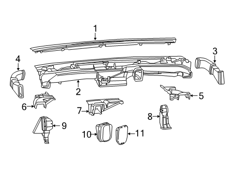 2022 Ram ProMaster 1500 Ducts Diagram