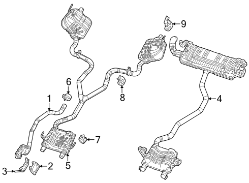 2022 Jeep Grand Cherokee EXHAUST Diagram for 68440476AB