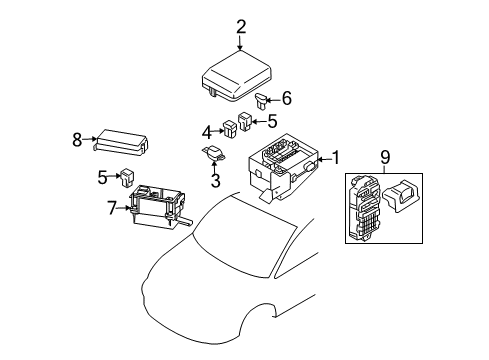 Cover-Relay Box Diagram for 8565A042