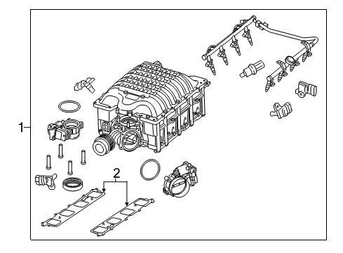 2022 Dodge Challenger Supercharger Diagram for 68598696AB