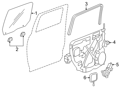 2022 Ram 1500 Classic Rear Door Diagram 1