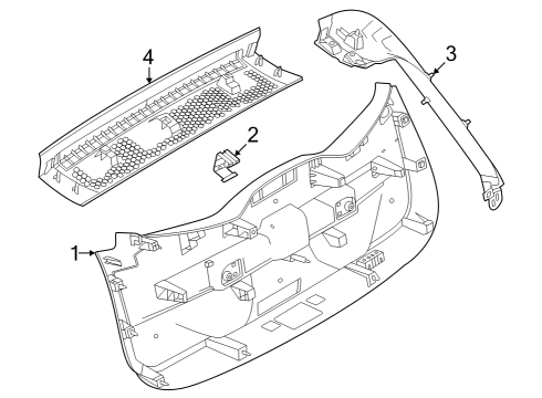 2024 Dodge Hornet Interior Trim - Lift Gate Diagram