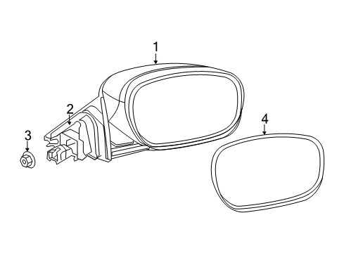 2023 Dodge Charger Outside Mirrors Diagram