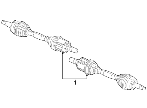 2023 Dodge Hornet Drive Axles - Front Diagram