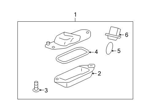 Lamp-License Plate Diagram for 8341A099